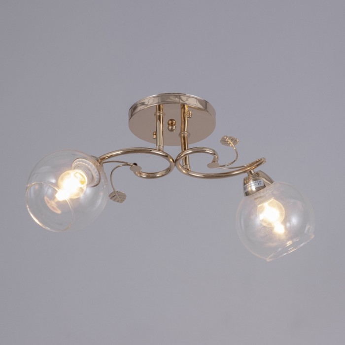 Люстра Люстра "Алеста" 2х60Вт Е27 Золото 46х15х23см