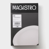 Форма для выпечки из жаропрочной керамики Magistro White gloss, 2,5 л, 34×22×6,5 см