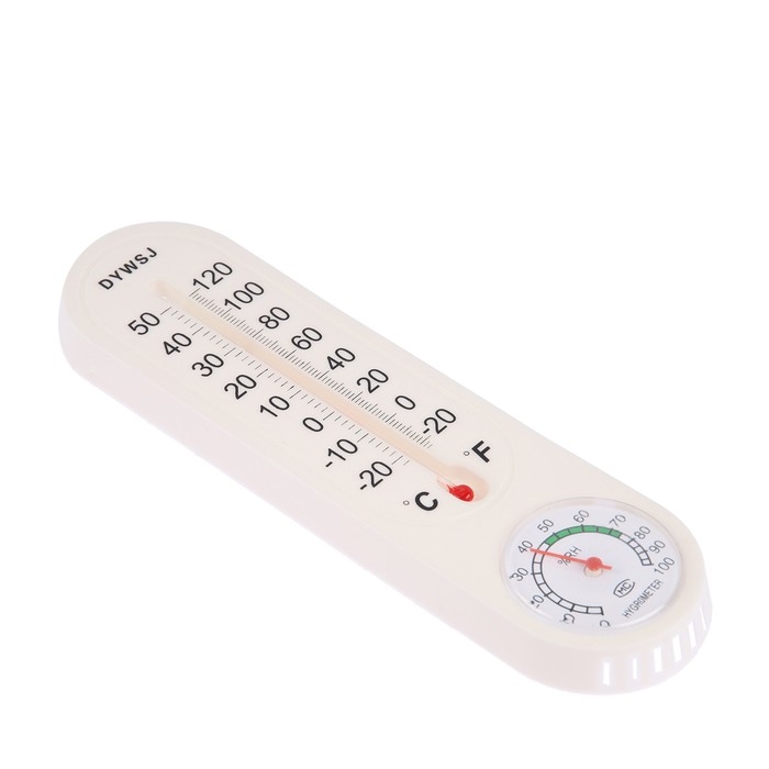 Термометр, уличный, гигрометр, белый Термометр, уличный, гигрометр, белый