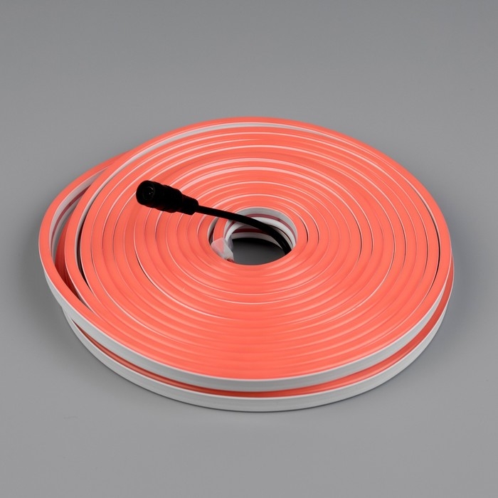 Гибкий неон Luazon Lighting 6 × 12 мм, IP65, 10 м, SMD2835, 120 LED/м, 12 В, свечение розовое Гибкий неон Luazon Lighting 6 × 12 мм, IP65, 10 м, SMD2835, 120 LED/м, 12 В, свечение розовое