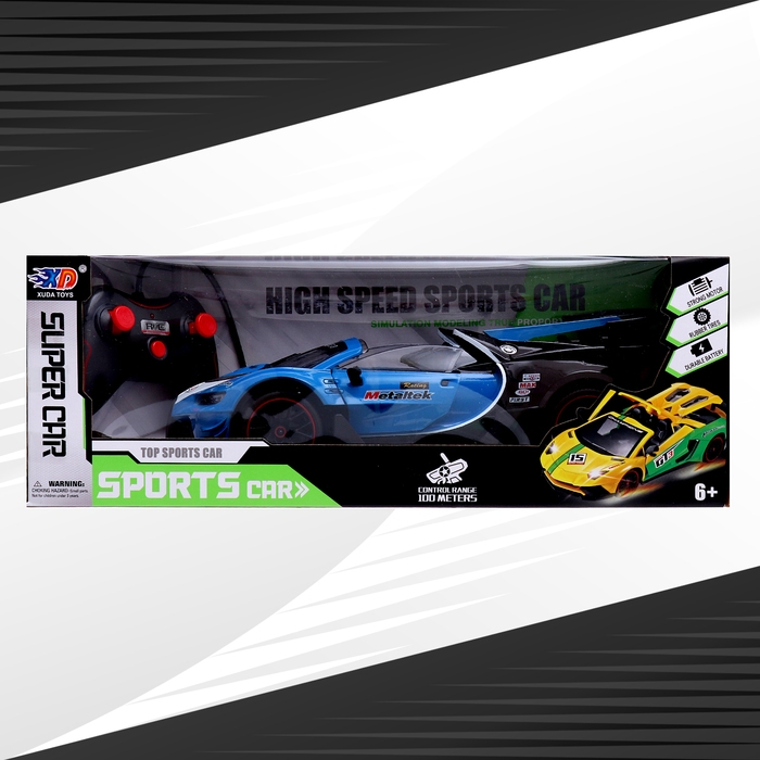 Машина радиоуправляемая «Купе», 1:12, открываются двери, работает от аккумулятора, цвет синий Машина радиоуправляемая «Купе», 1:12, открываются двери, работает от аккумулятора, цвет синий