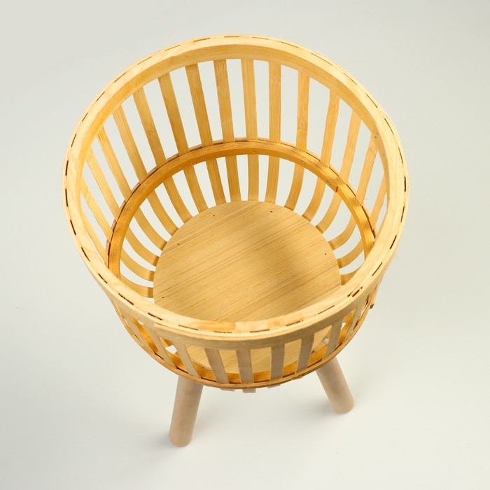 Подставка для цветов, 25 х 25 х 22 см, натуральный Подставка для цветов, 25 х 25 х 22 см, натуральный