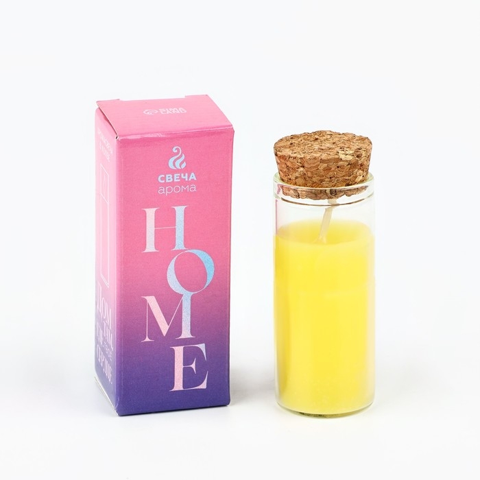 Свеча в колбе «Миндаль», высота 8 см Свеча в колбе «Миндаль», высота 8 см