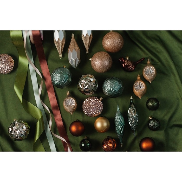 Лента атласная, 25 мм &times; 23 &plusmn; 1 м, цвет тёмно-коричневый №32