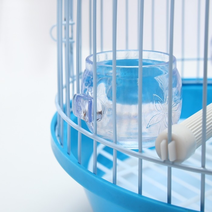 Клетка для птиц круглая укомплектованная Bd-4/2, 23,5 х 33 см, голубая Клетка для птиц круглая укомплектованная Bd-4/2, 23,5 х 33 см, голубая