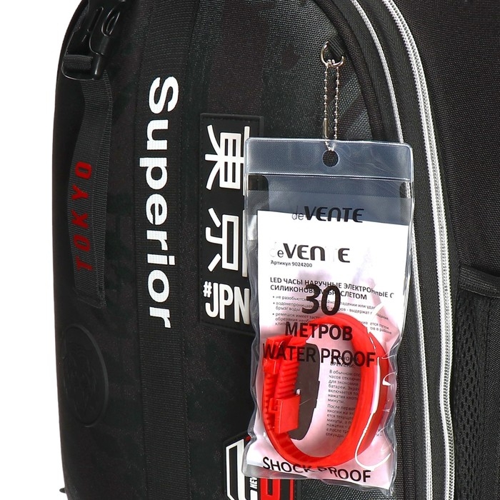 Рюкзак каркасный 38 х 29 х 17, deVENTE Choice Lite 17L, Superior, черный 7033428 Рюкзак каркасный 38 х 29 х 17, deVENTE Choice Lite 17L, Superior, черный 7033428