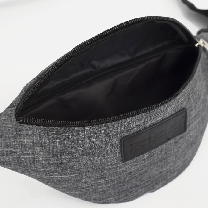 Сумка поясная на молнии, цвет серый Сумка поясная на молнии, цвет серый