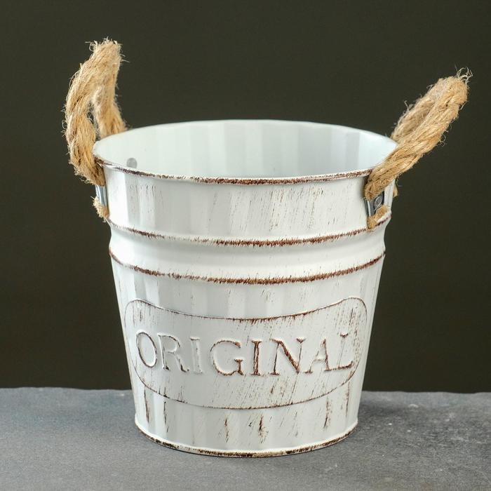 Кашпо  Кашпо "Ведерко оригинальное" МИКС, 16х16х15см