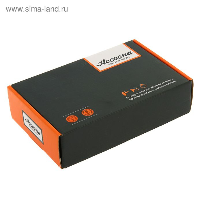 Смеситель для раковины Accoona A9482M, двухрычажный, с гайкой, синий/хром Смеситель для раковины Accoona A9482M, двухрычажный, с гайкой, синий/хром