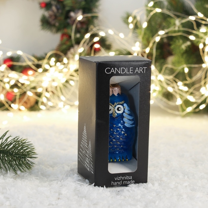 Ёлочная игрушка Ёлочная игрушка "Совенок-ничего не вижу" 8 см