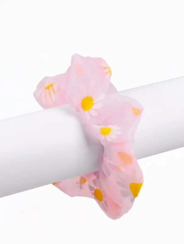 Резинка для волос &laquo;Ромашка&raquo; розовая, Коты аристократы