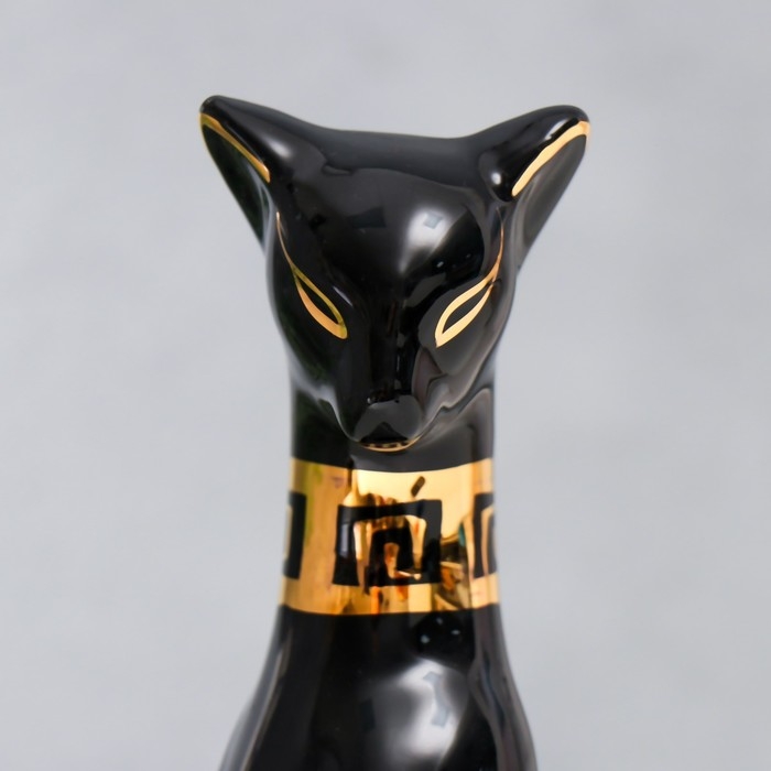 Сувенир керамика Сувенир керамика "Кошка египетская, чёрная" 21х5,5х6 см