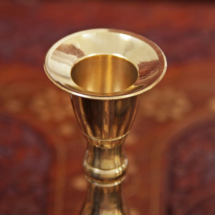 Подсвечник на 1 свечу  Подсвечник на 1 свечу "Талия" латунь 13х6х6 см