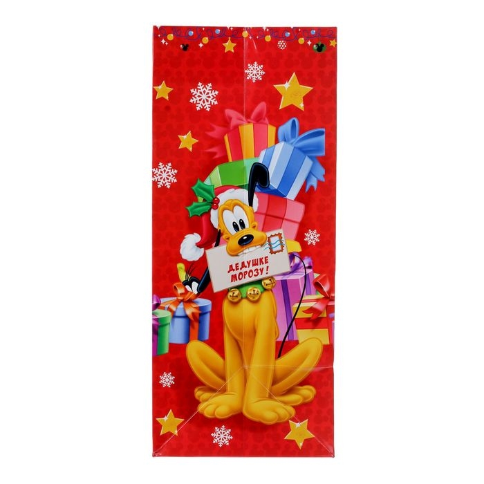 Новый год. Пакет подарочный, 23х27х8 см, упаковка, Микки Маус Новый год. Пакет подарочный, 23х27х8 см, упаковка, Микки Маус