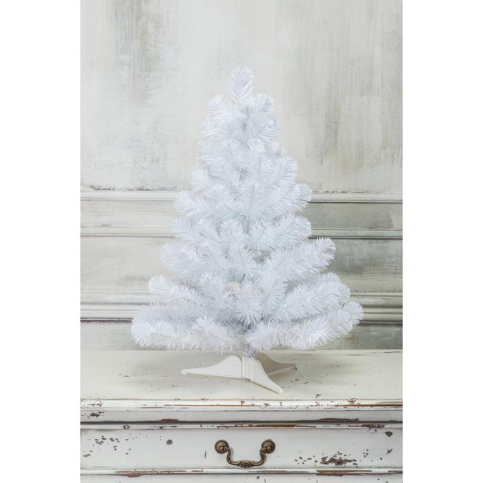 Ель искусственная  Ель искусственная "Жемчужная" 90 см, d нижнего яруса 56 см, 162 ветки