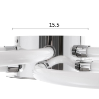 Люстра 1802/6 LED 123Вт 4000К хром 68х68х10 см BayerLux