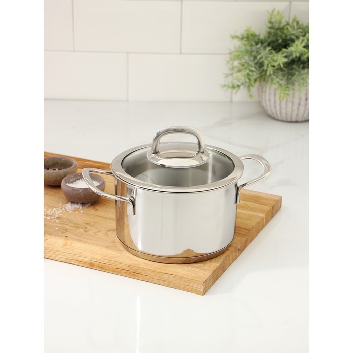 Кастрюля SAFIA, 1.8 л, d=16 cм, капсульное дно, индукция Кастрюля SAFIA, 1.8 л, d=16 cм, капсульное дно, индукция