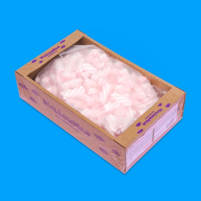 Зефир жевательный Зефир жевательный "MallowMan" земляники и ванили 1300г