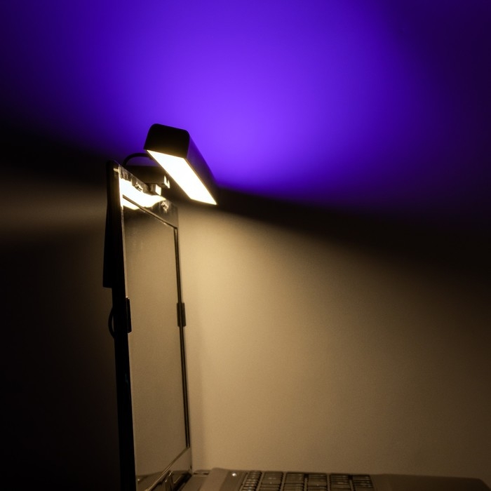 Светильник для экрана Светильник для экрана "Люмис" LED 5Вт 3000К-6000К RGB 201Лм Ra85 USB черный 10,4х6,5х40см