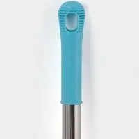 Швабра с отжимом Доляна, верёвочная насадка из микрофибры, нержавеющая телескоп ручка, высота 120 см