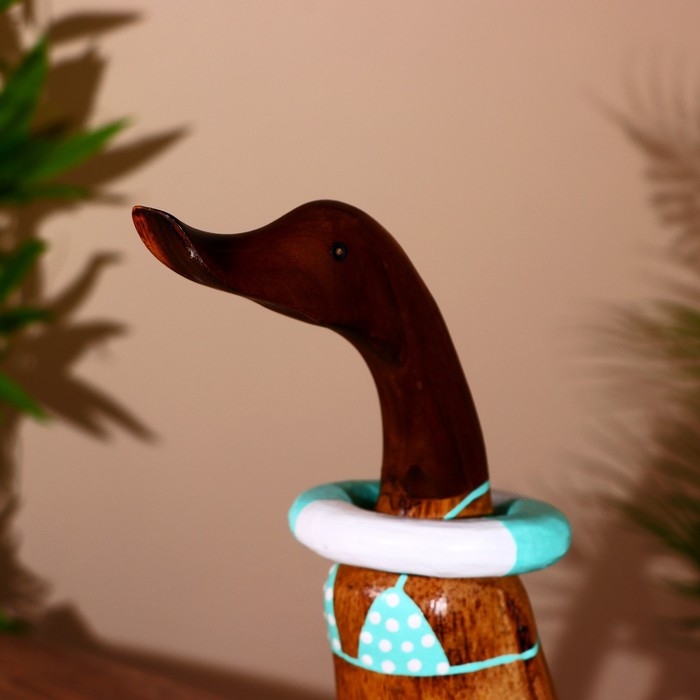 Сувенир "Утка в купальнике" дерево 45 см