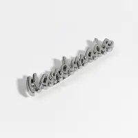 Декоративные элементы на прокол &laquo;Hand made&raquo;, 5.4&times;1 см, 10 шт., цвет серебряный