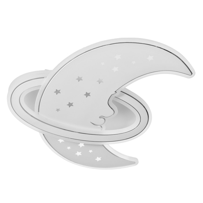 Люстра с ПДУ Люстра с ПДУ "Месяц" LED 145Вт 3000-6000К диммер белый 50х50х8 см BayerLux