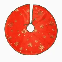 Коврик под ёлку &laquo;Уютная сказка&raquo; снежинка, d=74 см, красный