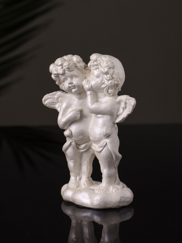 Статуэтка "Ангелы шепчутся" 9х8х4 см, перламутр