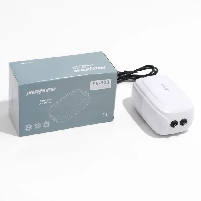 Компрессор воздушный JINGYE YE-823, бесшумный, с регулировкой мощности, 2&times;4.5 л/мин, 12 Вт