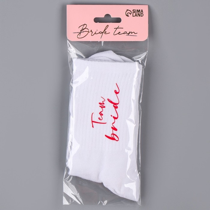 Носки для девичника Team bride, карнавальный аксессуар Носки для девичника Team bride, карнавальный аксессуар
