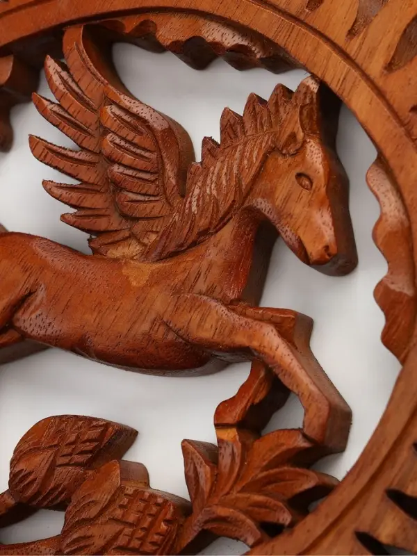 Панно &laquo;Пегас&raquo;, 20&times;20&times;2 см, дерево суар