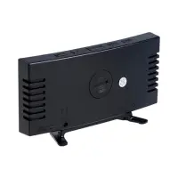 Часы-будильник электронные настольные, термометр, календарь, USB, 15*8 см, зеленые цифры