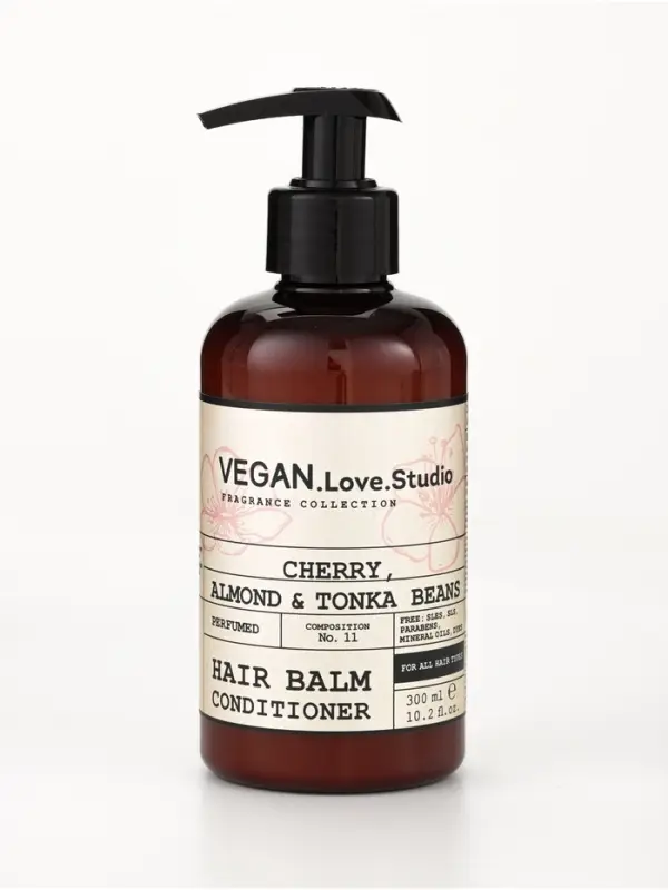 Бальзам-кондиционер для волос парфюмированный VEGAN.Love.Studio «Вишня, Миндаль, Бобы тонка», 300 мл Бальзам-кондиционер для волос парфюмированный VEGAN.Love.Studio «Вишня, Миндаль, Бобы тонка», 300 мл