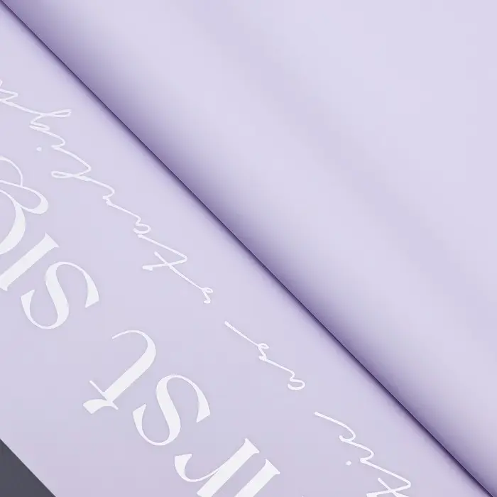 Пленка для цветов матовая, «Любовь», 58×58 см, фиолетовый