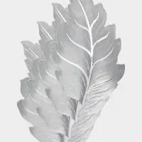 Набор салфеток для стола Доляна &laquo;Осенний лист&raquo;, 49&times;29 см, 4 шт., ПВХ, серебристый