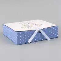 Коробка подарочная самосборная &laquo;Ты мой супергерой&raquo;, 20&times;18&times;5 см, с лентой