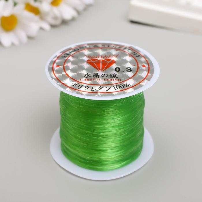 Леска для бисера 0,3 мм 100 м, зелёный Леска для бисера 0,3 мм 100 м, зелёный