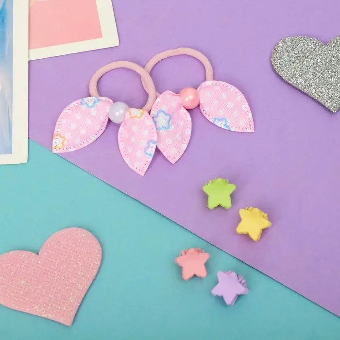 Набор для волос Набор для волос "Сонечка" (2 резинки, 4 краба 1,1 см) бантик звёзды