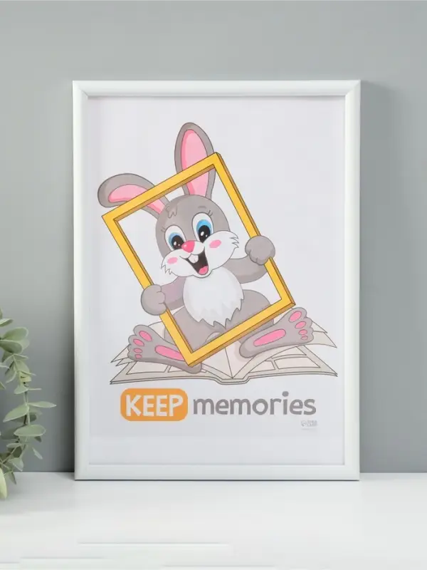 Фоторамка для фото 21&times;30 см Keep memories &laquo;Радуга&raquo;, пластик, белый, (пластиковый экран)