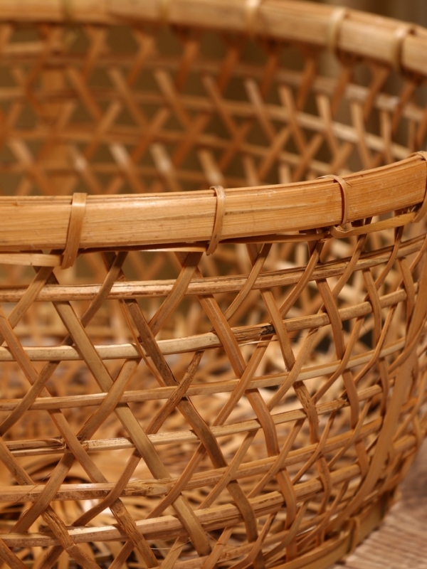 Корзина плетёная  Корзина плетёная "Клоус" бамбук 32х32х13 см, светлая