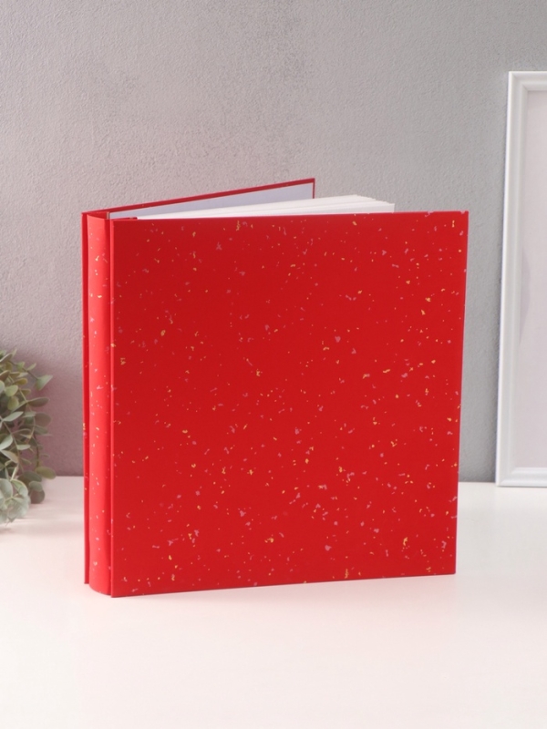 Фотоальбом на 500 фото 10х15 см Фотоальбом на 500 фото 10х15 см "Крапинки" в коробке красный 4,7х33х34 см