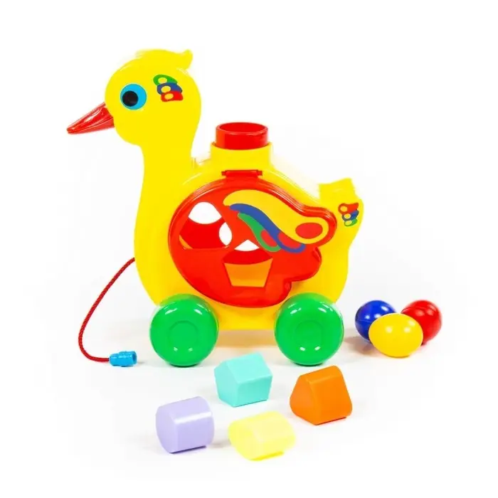 Игрушка-каталка с сортером &laquo;Уточка-несушка&raquo;