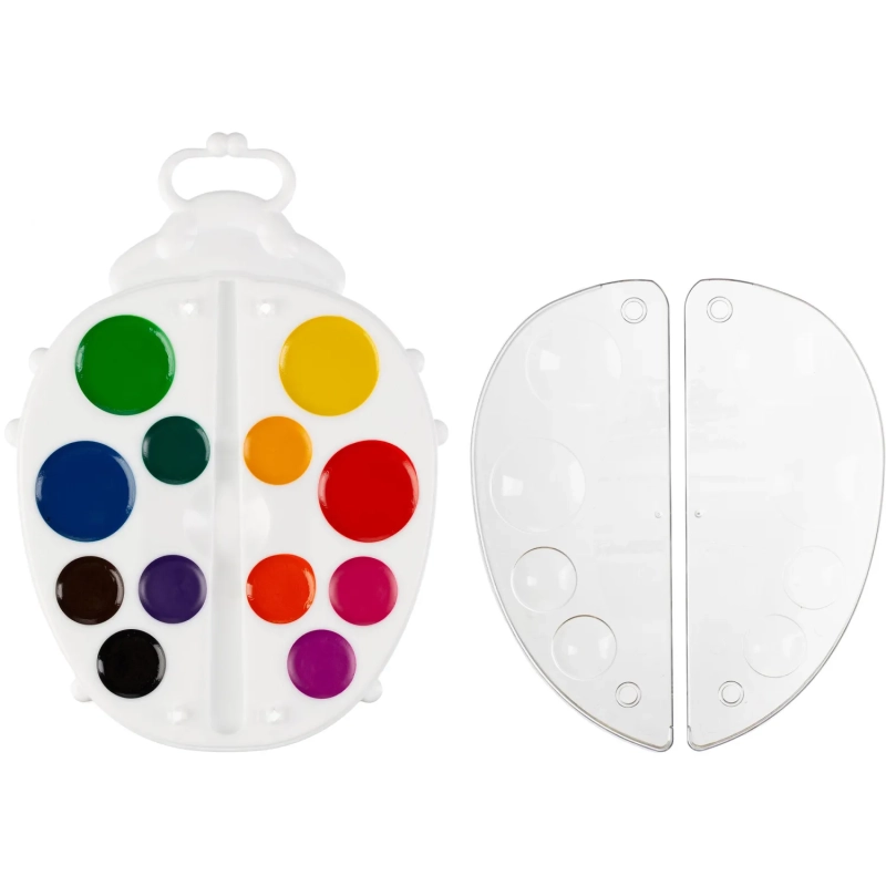 Краски акварельные  Кроха Божья коровка, 12 цв. б/к 32С 2077-08 набор