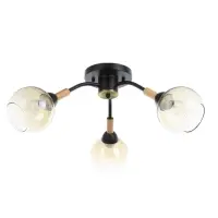 Люстра потолочная BayerLux &laquo;Гундер&raquo;, 3хЕ27, 40 Вт, черный, 57&times;57&times;25 см