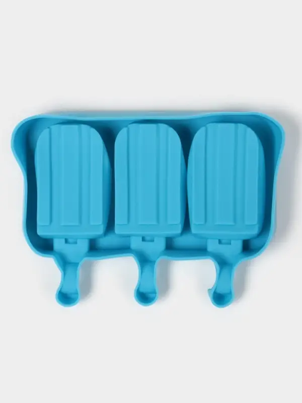 Форма для мороженого «Эскимо макси», силикон, 19.5×14.5×2.5 см, 3 ячейки (8.2×4.6 см), МИКС Форма для мороженого «Эскимо макси», силикон, 19.5×14.5×2.5 см, 3 ячейки (8.2×4.6 см), МИКС