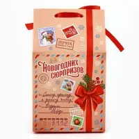 Упаковка для кондитерских изделий «Новогодних сюрпризов», 8 х 10 х 16 см