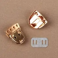 Застёжка для сумки, 3×2 см, цвет золотой