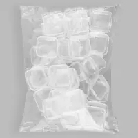 Коробочка для мелочей 3,5*3,5*1,8см (наб 30шт цена за наб) пластик прозрачн