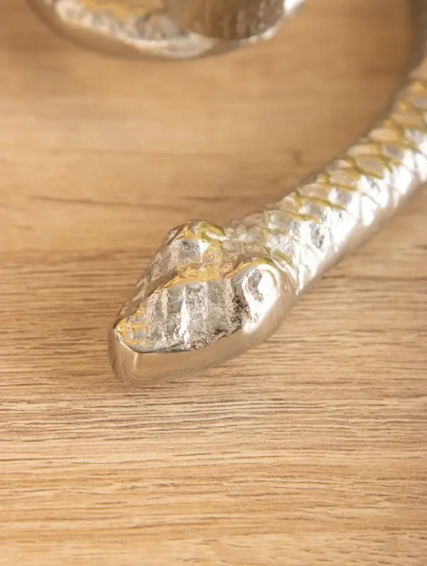 Подсвечник «Змейка», 15×9.5×5 см, алюминий Подсвечник «Змейка», 15×9.5×5 см, алюминий